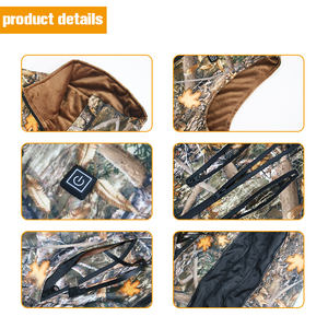 Usine personnalisé Camouflage 5V 7.4V 12V gilet chauffant USB DC Charge hiver Sports de plein air homme gilet chauffant pour la chasse - Product Image 3