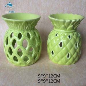 Candelabros de cerámica con forma de piña verde de diseño elegante al por mayor - Product Image 1