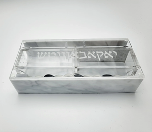 Factory Custom Judaica Acrylic Havdalah Jewish Prayer Lucite Acrylic Havdalah Factory Wholesale 4 in 1 LUCITE HAVDALAH <strong>SET</strong> - Product Image 2