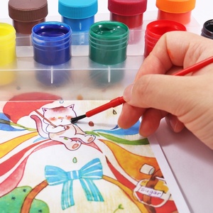 Ensemble de pigments Foska, boîte de <span class=keywords><strong>gouache</strong></span> <span class=keywords><strong>liquide</strong></span>, pigments lavables en plastique pour designers, peinture à la tempère, 6 couleurs vibrantes, ensemble de peinture de 22 ml pour enfants - Product Image 5