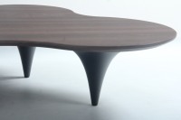 Table basse décorative de salon de dessus en bois en céramique de vente en gros d'usine minimaliste italien moderne