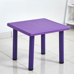 Mesa de <span class=keywords><strong>comer</strong></span> colorida para bebés, mesa cuadrada gruesa para niños, jardín de infantes de plástico para mesa cuadrada, mesa de aprendizaje para niños - Product Image 3