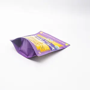 Customized Stand Up Pouch With Resealable Zipper Plastic Snack Package Bag For Coconut Chips Cookie Packaging