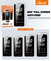 MIETUBL Protection d'écran en verre trempé anti-espion anti-reflet 360 degrés, dureté 9H, pour iPhone Samsung Android Phone