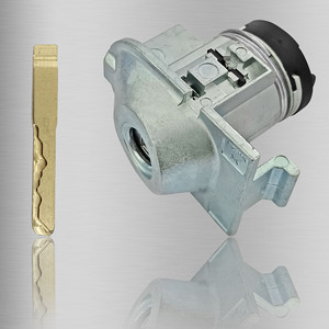 Land Rover Freelander 2 Cylindrical <b>Lock</b> Cylinder LH202M2 Left Door <b>Lock</b> Replacement Part With 1 <b>Key</b> Light Grey - Product Image 1