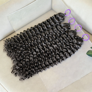 Cheveux humains bouclés au crochet style espagnol, pour femmes noires, pré-séparés, sans nœuds, ondulation naturelle, cheveux vierges, directement de l'usine - Product Image 3