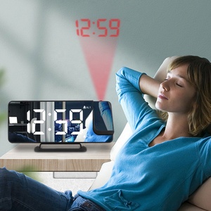 Top vente 2025 réveils de Projection LED horloges miroir numériques automatique sensible à la lumière horloges de bureau et de Table <span class=keywords><strong>projecteur</strong></span> - Product Image 5