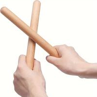 Wholesale Orff Beech Wood Rhythm Sticks Classical Wood Sticks Musical Percussion Instrument