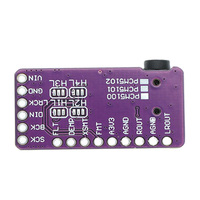 Interfaz I2S PCM5102A DAC decodificador GY-PCM5102 Módulo de reproductor I2S para placa de formato Raspberry Pi pHAT Placa de Audio Digital PCM5102