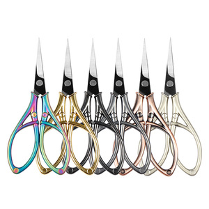 Luban Embroidery Scissors Stainless Steel Straight Head Home Use Titanium Gold Gunmetal Pearl Black Copper Pearl Gray - Product Image 1