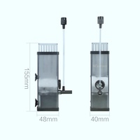 Extracteur de film gras de surface pour aquarium 155 mm Nano, écrémeur pour poissons, crevettes, bettas, tortues, clarificateur d'eau pour aquarium, accessoires de pompe