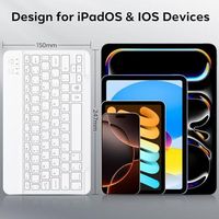 Clavier sans fil ultra-mince et portable OEM ODM avec rétroéclairage 7 couleurs rechargeable pour tablettes et appareils mobiles