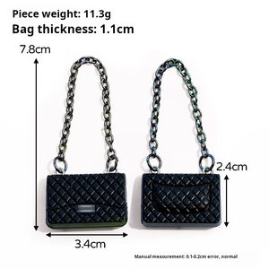 بيع بالجملة تصميم العلامة التجارية المعلقات الصغيرة دمية حقيبة متقاطعة مع الجسم سحر صيحات الموضة سلاسل المفاتيح Diy حقيبة - Product Image 4