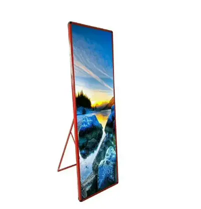 Affiche publicitaire Led d'intérieur 640x1920mm P2 P2.5 P3 Modules HD 3G 4G Wifi Smart Led Mirror Poster
