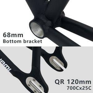 Khung xe đạp bánh cố định 700C, cỡ 49CM, 52CM, 55CM, 58CM, hợp kim nhôm, khung xe đua đường trường, phanh C, khung xe nhanh tháo lắp - Product Image 6