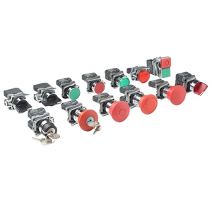 IEHC YB5(XB5)-AS142 Bouton d'arrêt d'urgence en plastique, tête de champignon rouge, 40MM, avec verrouillage et LED, IP40, 22mm - Product Image 2