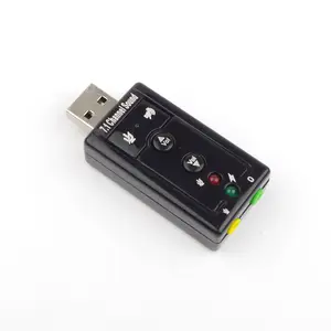 7.1-channel USB scheda audio esterna 3D surround sound con chiave di controllo della scheda audio