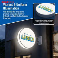 Panneau lumineux LED personnalisé COSUN, étanche, à fixation murale, logo lumineux pour devanture de magasin, commerce