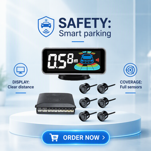 Telecamera retromarcia impermeabile Xinzhenghong DC12V con <span class=keywords><strong>radar</strong></span> di parcheggio ADAS, 2/4/6/8 sensori posteriori opzionali, display LED AHD - Product Image 1