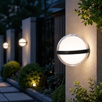 Lampes murales LED intelligentes à alimentation CA, étanches IP65, pour jardin et extérieur, avec contrôle Wi-Fi et application, 3000K, à intensité variable