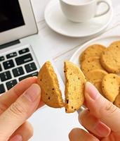 Groothandel OEM Aangepaste Laagcalorische Voedzame Dagelijkse Snack Groentebiscuits Korte Biscuits