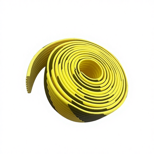 NBR zelfklevende reflecterende golfvormige geel-zwarte anti-botsingswaarschuwingsstrip garage industriële nitrilrubber hoekstrip model - Product Image 1