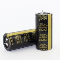 Condensateur électrolytique en aluminium de haute qualité JCCON, pleine tension, type corne de bœuf, 100V 10000F, tolérance 20%, POLAR, vente en gros
