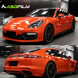 ASD Film Hot Sales Magic Color PVC <strong>Wrap</strong> Vinyl Car Wrapping <strong>Vnyl</strong> Roll Film Sticker in Stock Wholesales PET Lava Orange - Product Image 6