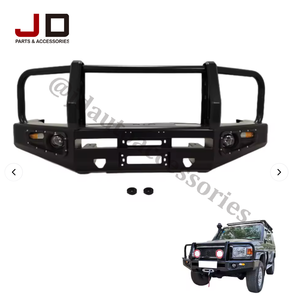 JD AUTO Pare-chocs avant en acier de haute qualité pour <span class=keywords><strong>Land</strong></span> <span class=keywords><strong>Cruiser</strong></span> 70 Series LC75 LC76 Lc79 Fj79 <span class=keywords><strong>Hzj79</strong></span> Pickup Car Bull Bar - Product Image 4