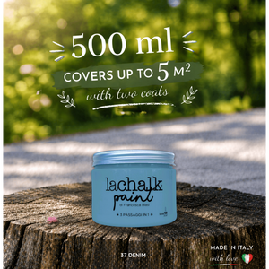 37 DENIM 500 ml LaChalk the evolution of <b>chalk</b> paint Where <b>chalk</b> meets resin: Hybrid <b>Chalk</b> Resin Paint made in Italy - Product Image 2