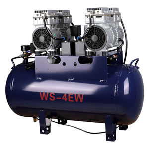 Compresseur d'air dentaire vertical silencieux de 65 L de qualité supérieure, construction en plastique/métal/acier, garantie 1 an, certifié CE - Product Image 2
