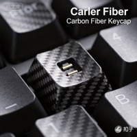 Carbon Fiber Anti-Pill Batik Pattern Hexagon Style Very Lightweight Keyboard Keycaps-Accessories