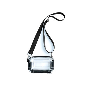 <span class=keywords><strong>Bolso</strong></span> de Viaje Transparente de 7 Pulgadas con Gancho Metálico y Hebilla, de Marcas de Lujo, Mini <span class=keywords><strong>Bolso</strong></span> de Mano - Product Image 1