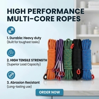 Corde statique en polyester 12 mm x 30 m, haute résistance, pour spéléologie, abeuvrage et accès par corde - Offre Spéciale