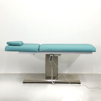 Lit de beauté pour spa avec dossier réglable et massage électrique pour salons de beauté - Design moderne, traitement confortable