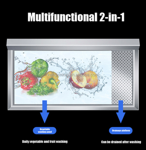 Lavadora Industrial para vegetales, máquina de lavado de frutas y verduras, grande - Product Image 4