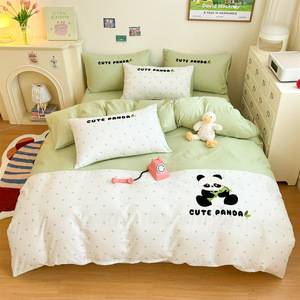 Ensemble de literie 4 pièces en coton de haute qualité, nouveau modèle été 2026, broderie <span class=keywords><strong>licorne</strong></span>, design mignon de dessin animé pour enfants - Product Image 5