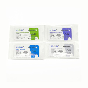 Suturas Dentales <span class=keywords><strong>No</strong></span> <span class=keywords><strong>Absorbibles</strong></span> de Seda y Nailon 3/0 4/0, Suturas Quirúrgicas Monofilamento Trenzadas - Product Image 4
