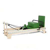 Máquina de Ejercicios de Pilates Reformer para Estiramiento Muscular de Cuerpo Completo, Equipo de Pilates Reformer para Estudios de Yoga