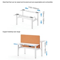 Bureau debout électrique réglable en hauteur avec compartiment de rangement, poste de travail ergonomique assis-debout pour le bureau à domicile