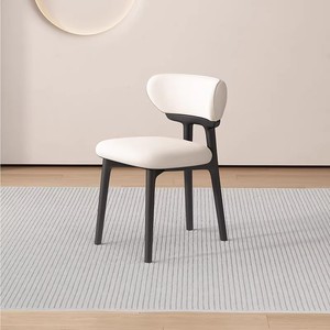 Solid Wood <strong>Dining</strong> Chair Home Nordic Cotton Linen Fabric Hotel Backrest Chair Modern Simple Restaurant <strong>Dining</strong> <strong>Table</strong> Chair <strong>Stool</strong> - Product Image 4