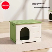 Nid pour chat en plastique solide de luxe moderne Claw Villa Factory, quatre saisons, petite maison pour chien, extérieur, imperméable, pour chats et chiens errants