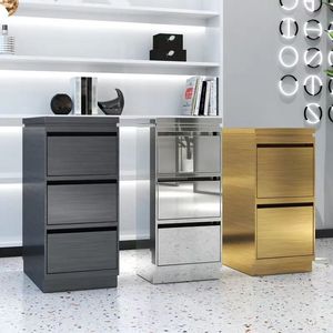 Carrito de Herramientas de Peluquería de Lujo, Dorado, de Acero Inoxidable, con 3 Cajones, Carrito de Salón para Peluquería - Product Image 6