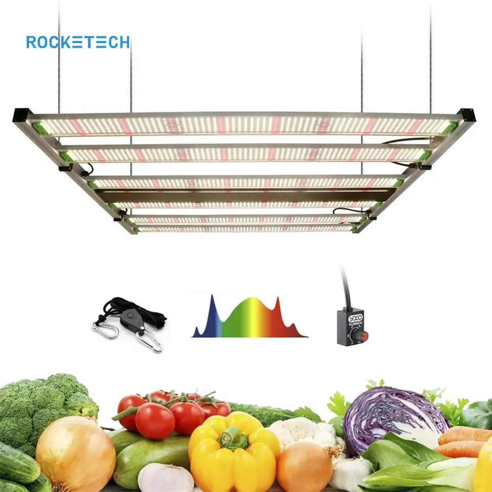 Hoge Kwaliteit Beste Opvouwbare Groeiende Lampen 6 Bar Licht Broek Groei Lamp 1000W Licht Dimbaar Full Spectrum Led Grow Light Bar