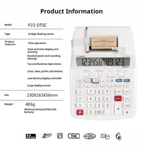 Calculatrice Scientifique X1016 P23-DTSC à Haut Rendement, Calculatrice Financière et Bancaire Comptable, Calculatrice d'Impression Bicolore - Product Image 2
