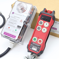 Télécommande sans fil industrielle étanche à double vitesse et 4 touches pour grue et palan, 36V-440V, à accès autorisé