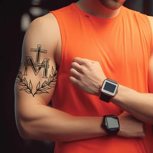 CT jetable coloré belle <span class=keywords><strong>fleur</strong></span> sexy <span class=keywords><strong>bras</strong></span> dos étanche populaire autocollant temporaire pour corps Art <span class=keywords><strong>tatouage</strong></span> pochoir autocollant - Product Image 6