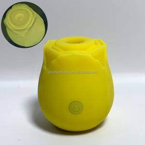 Vibrator mainan seks mawar kualitas USA untuk wanita mawar buatan warna merah muda hijau putih kuning ungu berbagai mainan mawar - Product Image 6
