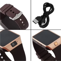Reloj Inteligente DZ09 al por Mayor con Doble SIM, Cámara 4G, Monitor de Salud, Resistente al Agua IP65, Pantalla TFT Cuadrada, Android con Brújula