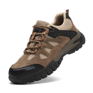 Zapatos de trabajo a prueba de perforaciones, calzado de seguridad deportivo resistente a la presión con cabeza de acero, botas de seguridad al aire libre para senderismo, venta al por mayor - Product Image 1